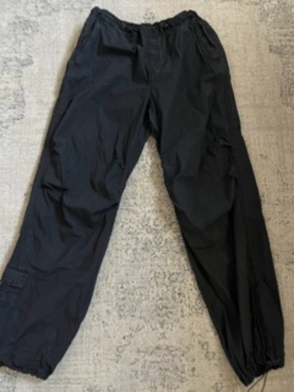 🧡3/$15 Garage Parachute Cotton Pants Utility Style Black S